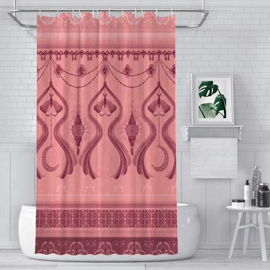 Moroccan Shower Curtain - (Pink)